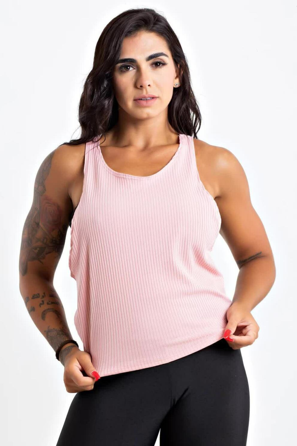 Regata Nadadora Rosa + Top Faixa Fitness