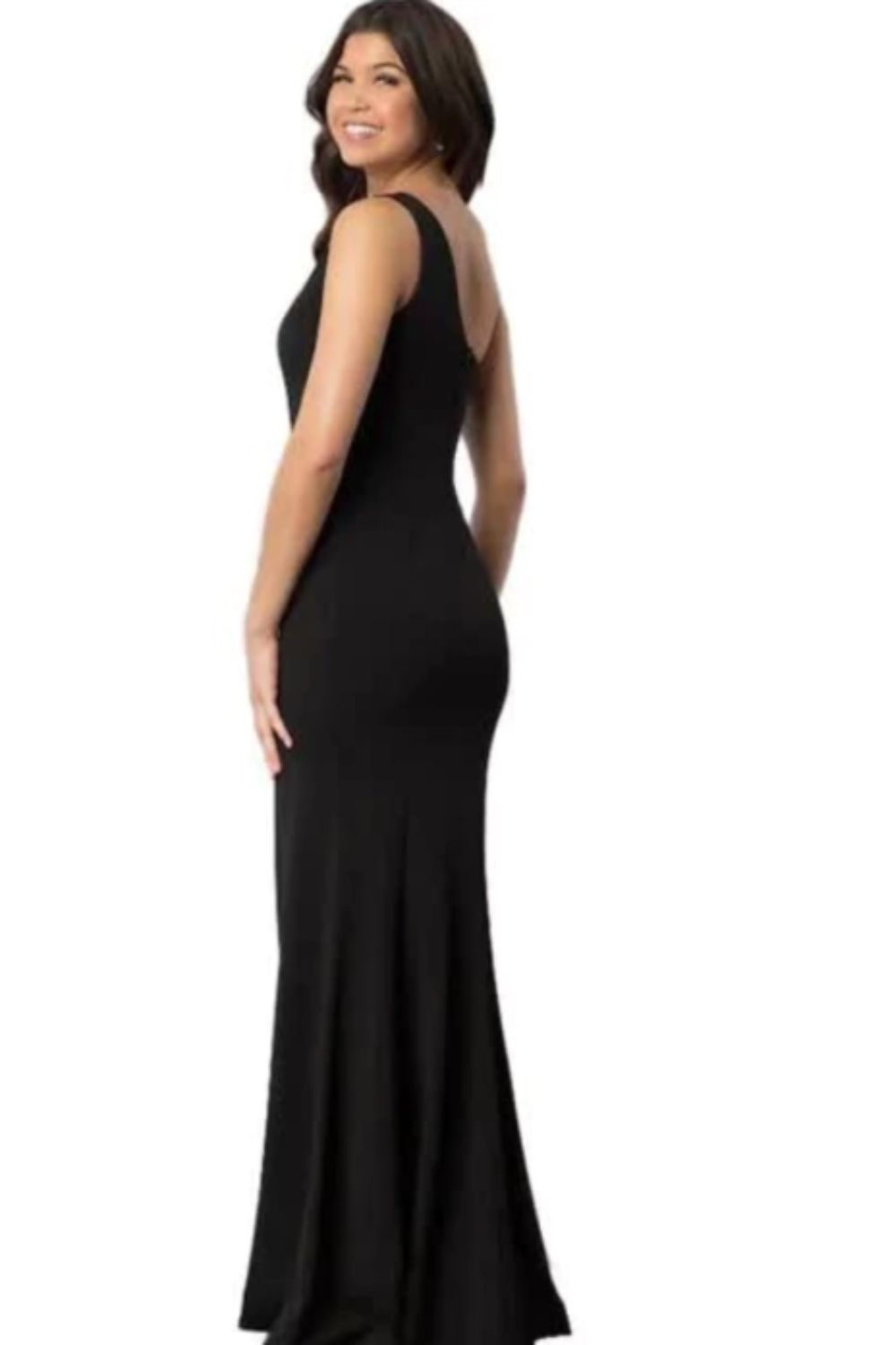 Vestido Longo Com Uma Alça Um Ombro Nú Feminino