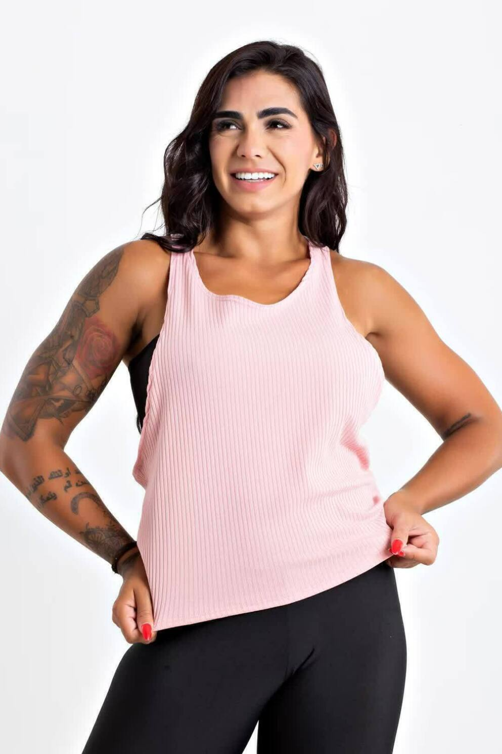 Regata Nadadora Rosa + Top Faixa Fitness