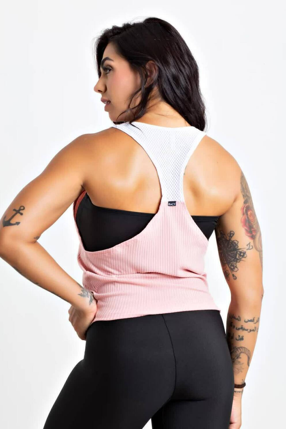 Regata Nadadora Rosa + Top Faixa Fitness