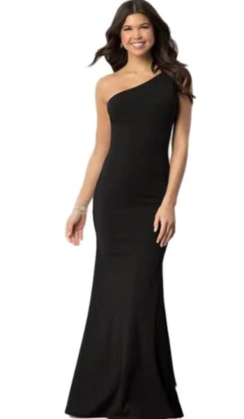 Vestido Longo Com Uma Alça Um Ombro Nú Feminino