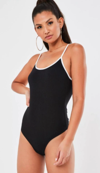 Body Liso Alcinha Detalhe Feminino